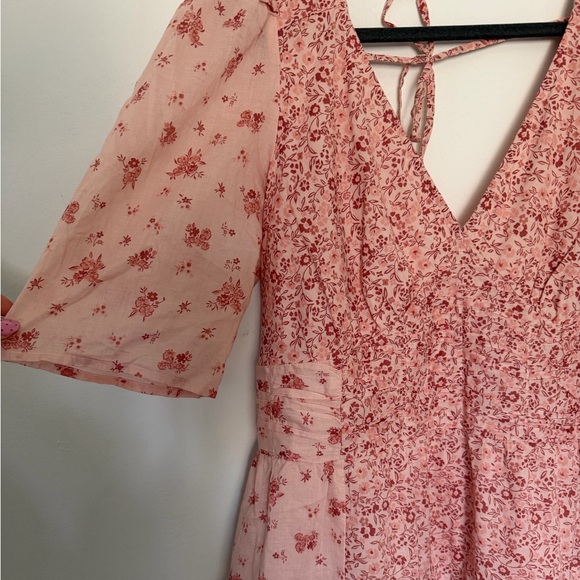 American Eagle Floral Pink Ruffle Dress - XL - Picture 5 of 9
